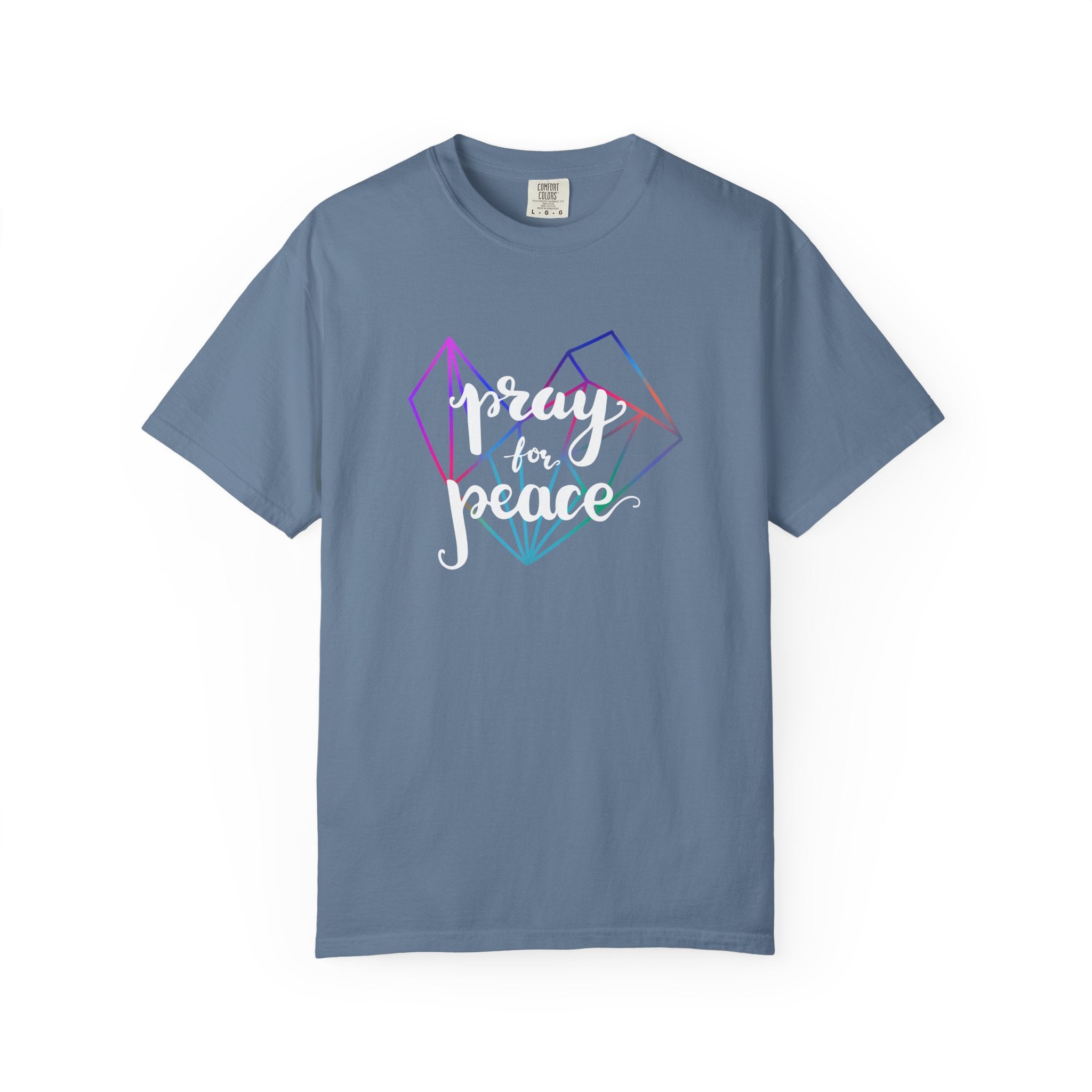 Peace Graphic Tee - Pray For Peace Shirt - Geometric Gift - Sinful Threads