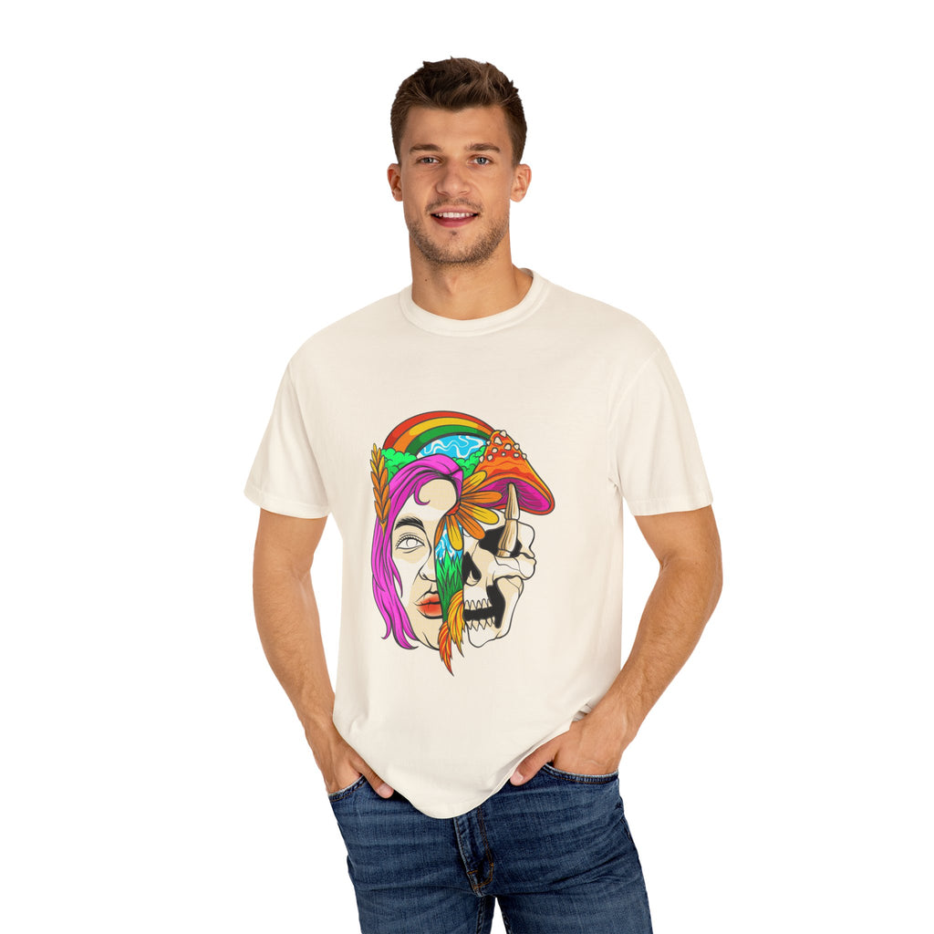 Psychedelic Skull Tee - Colorful Trippy Clothing for Women - Sinful Threads