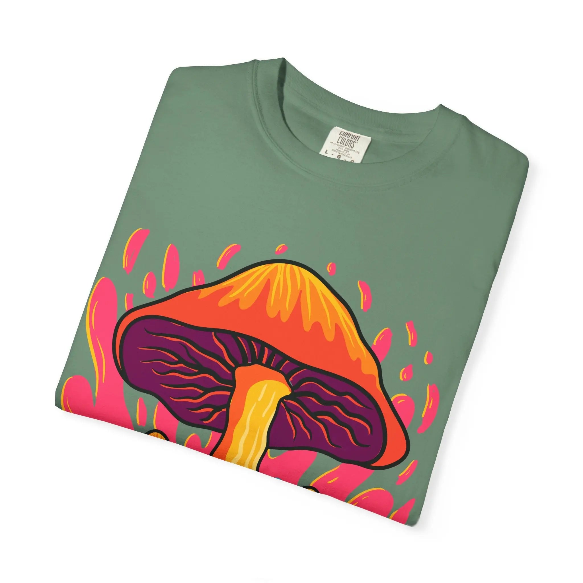 Groovy Mushroom Tee - Colorful Forest Fungi Art Gift - Sinful Threads