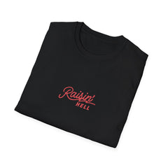 Raising Hell Graphic T-Shirt - Bold Rebellious Design Tee