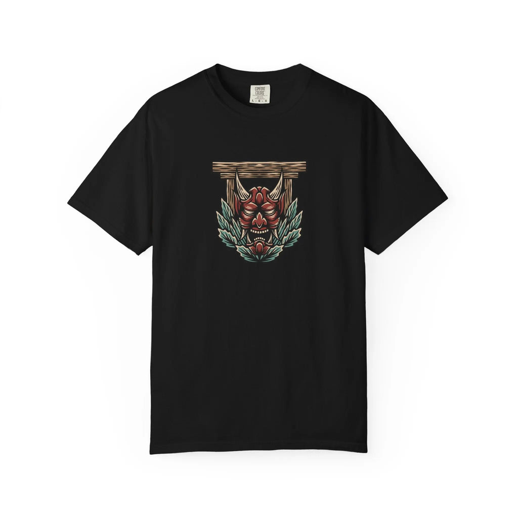 Asian inspired art shirt - Japanese demon graphic tee - Sinful Threads