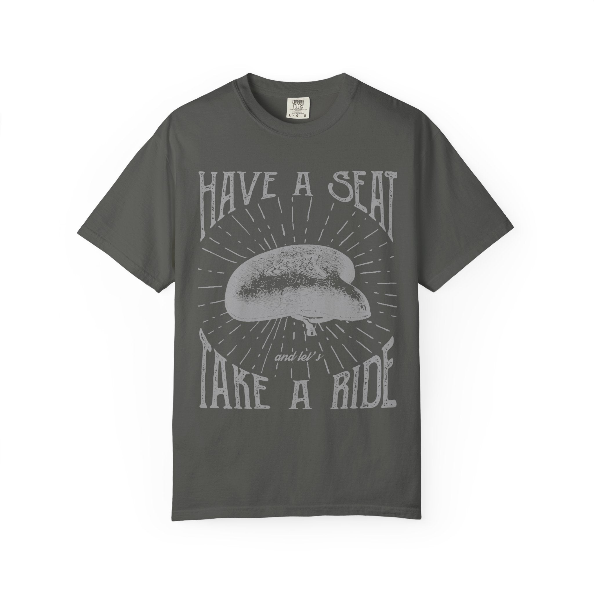 Have a Seat and Let's Take A Ride Design Vintage T-Shirt - Sinful Threads