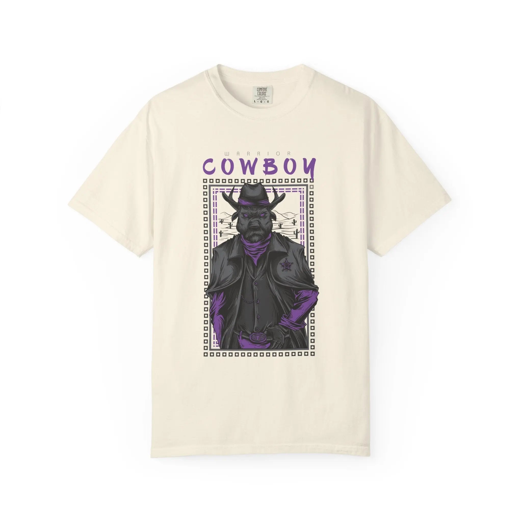 Warrior Cowboy Graphic Unisex Relaxed Fit T-Shirt - Sinful Threads