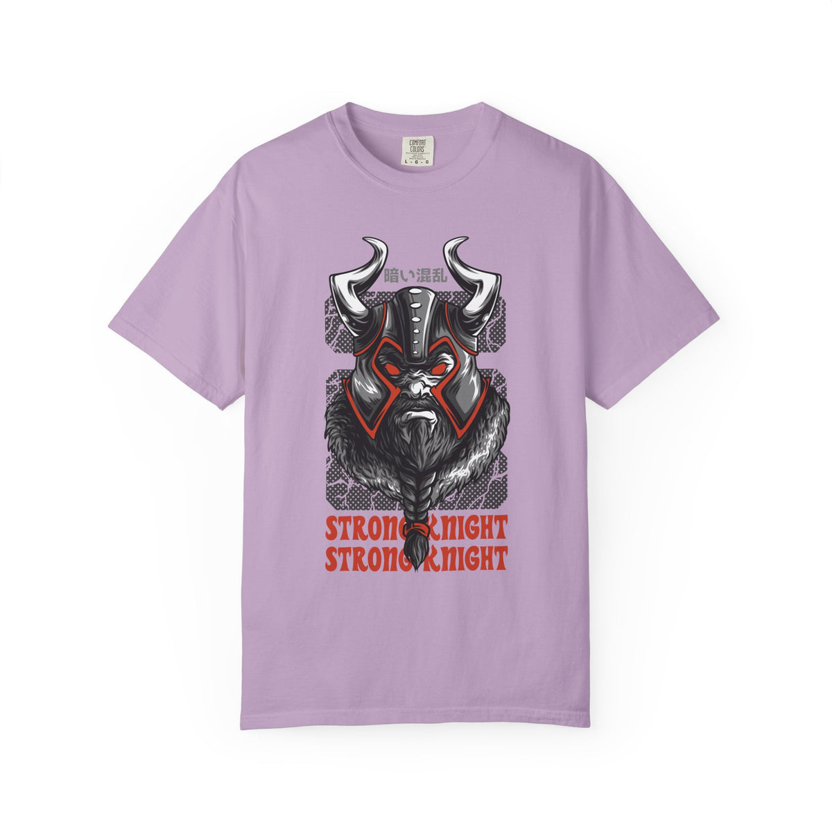 Strong Knight Design with Bold Graphics T-Shirt