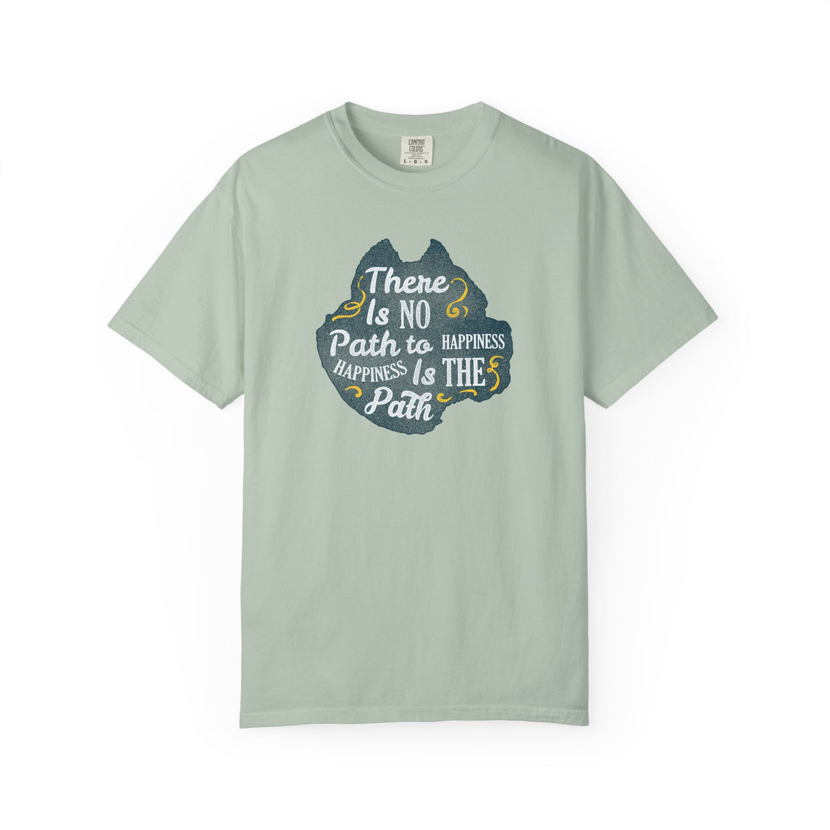 Happiness is The Path Design Motivational Quote T-Shirt