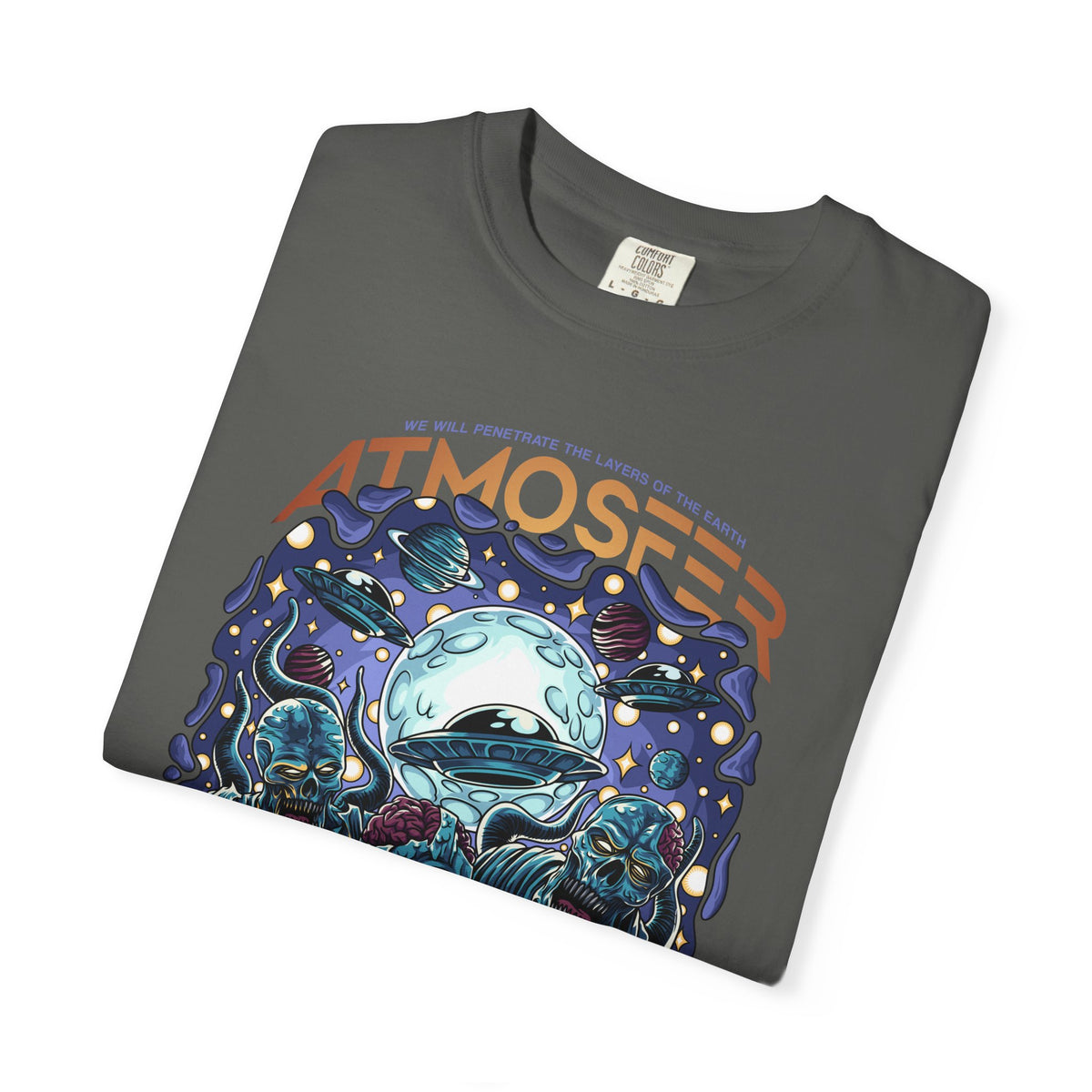 Alien Invasion Shirt - Skull Alien Tee - Sci-Fi Horror Top