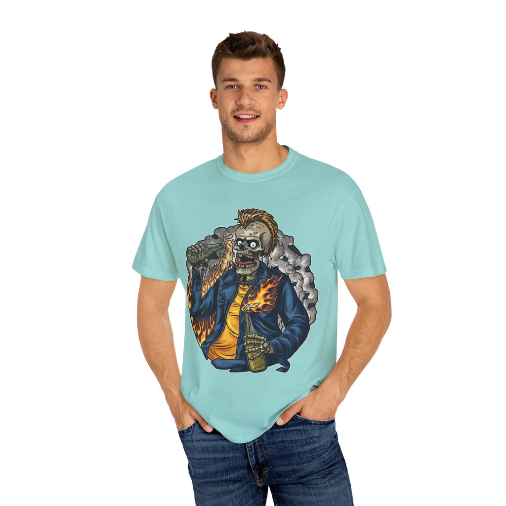 Punk Skull Shirt – Mohawk Skeleton Graphic Tee, Edgy Punk Rocker - Sinful Threads