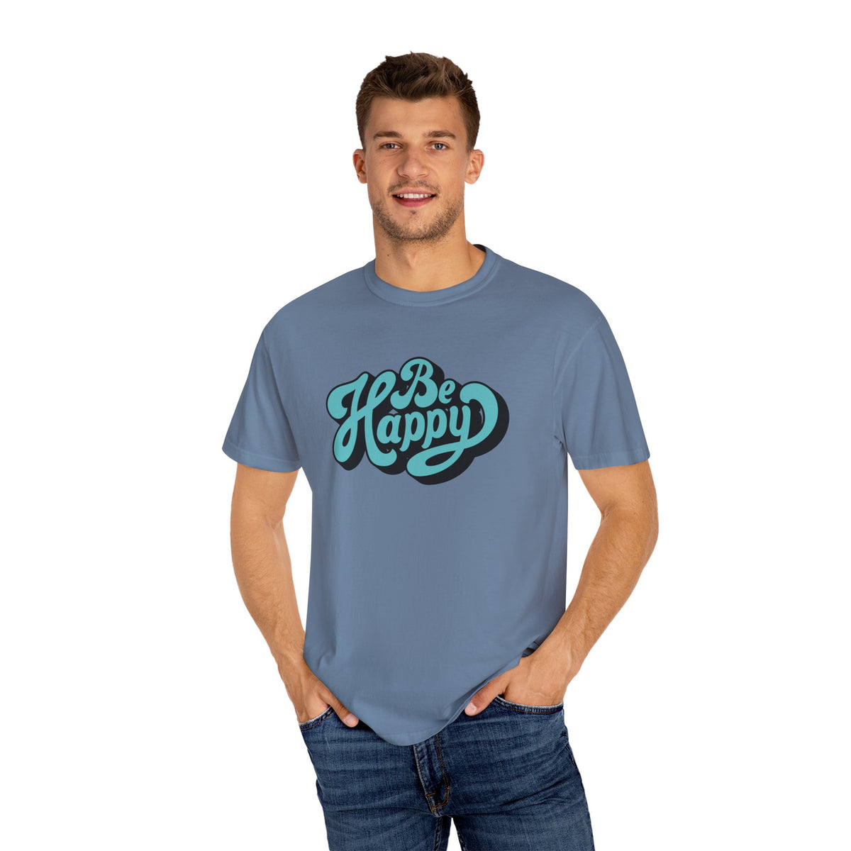 Happy Graphic Tee - Be Happy Shirt - Positive Vibes Gift