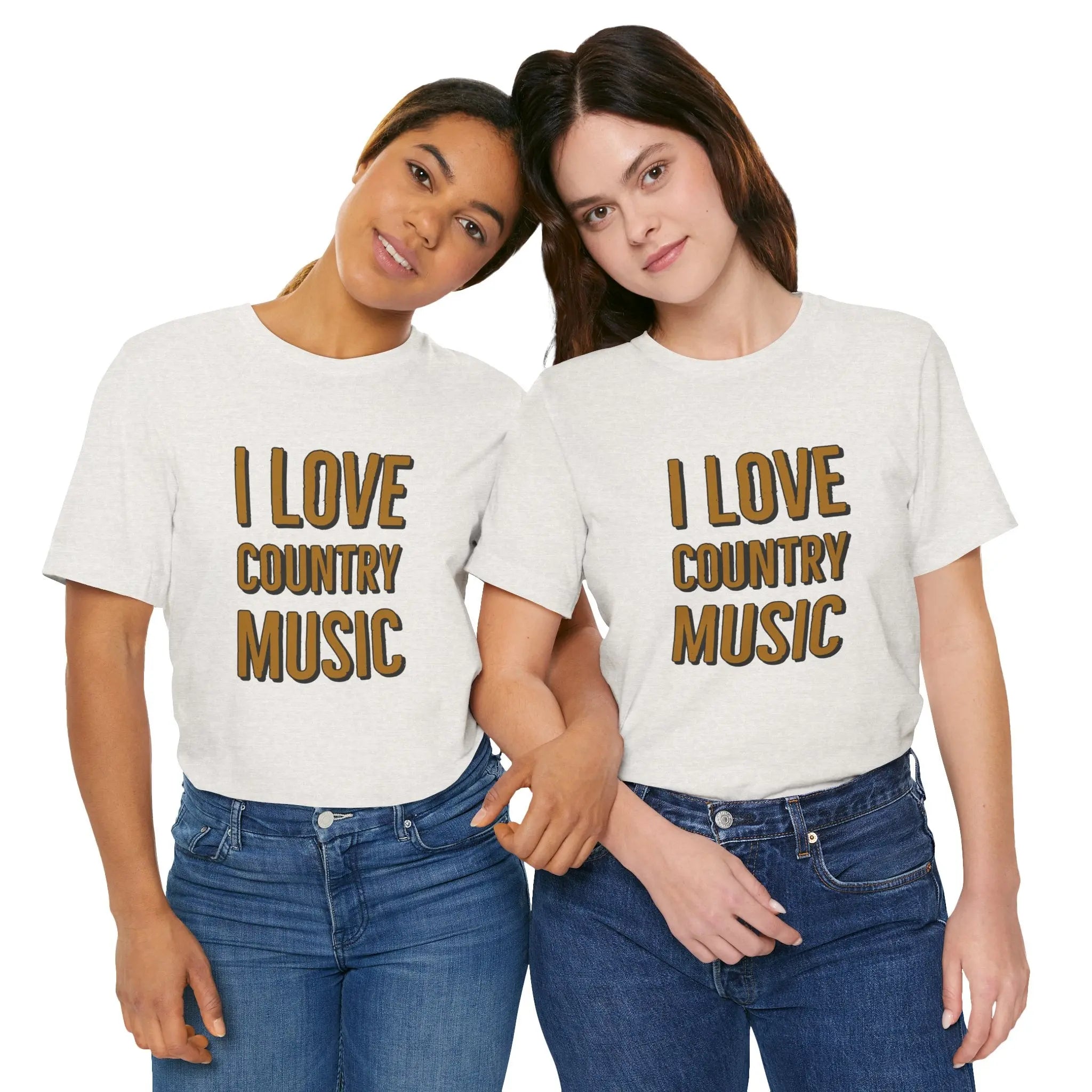 I Love Country Music Graphic Tee - Country Fan Festival Shirt Printify