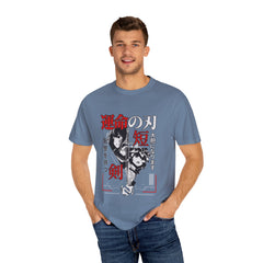 Anime Manga Tee - Black White Sword Design - Japan Gift