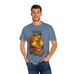 Pumpkin Skull Tee - Spooky Halloween Shirt for Horror Fans