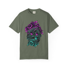 Floral Skull Gothic Tee Dark Art Alternative Fashion
