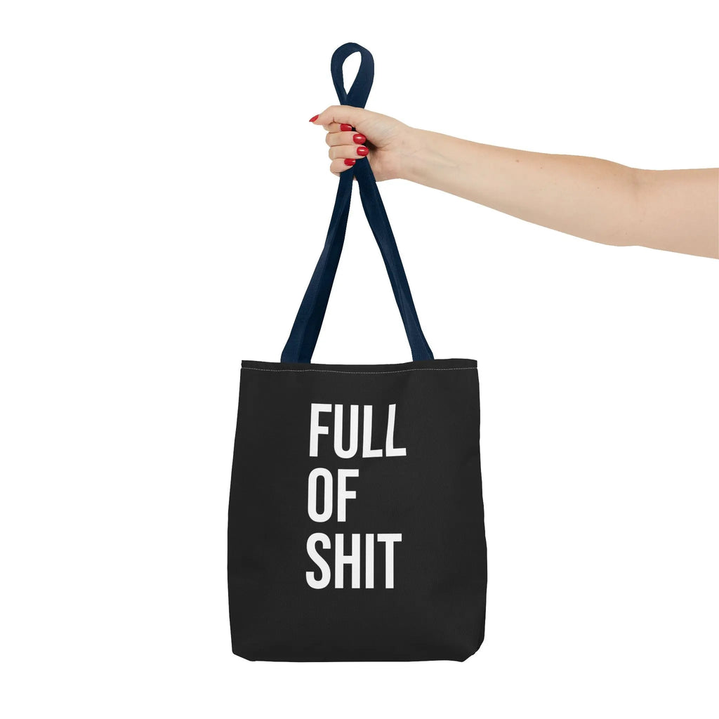 Sarcastic Tote Bag - Full Of Shit Funny Quote Canvas Bag Printify
