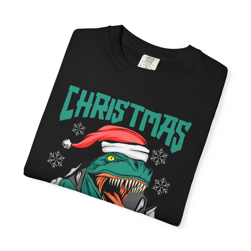 Santa T Rex Tee - Funny Dino Shirt - Christmas Holiday Gift - Sinful Threads