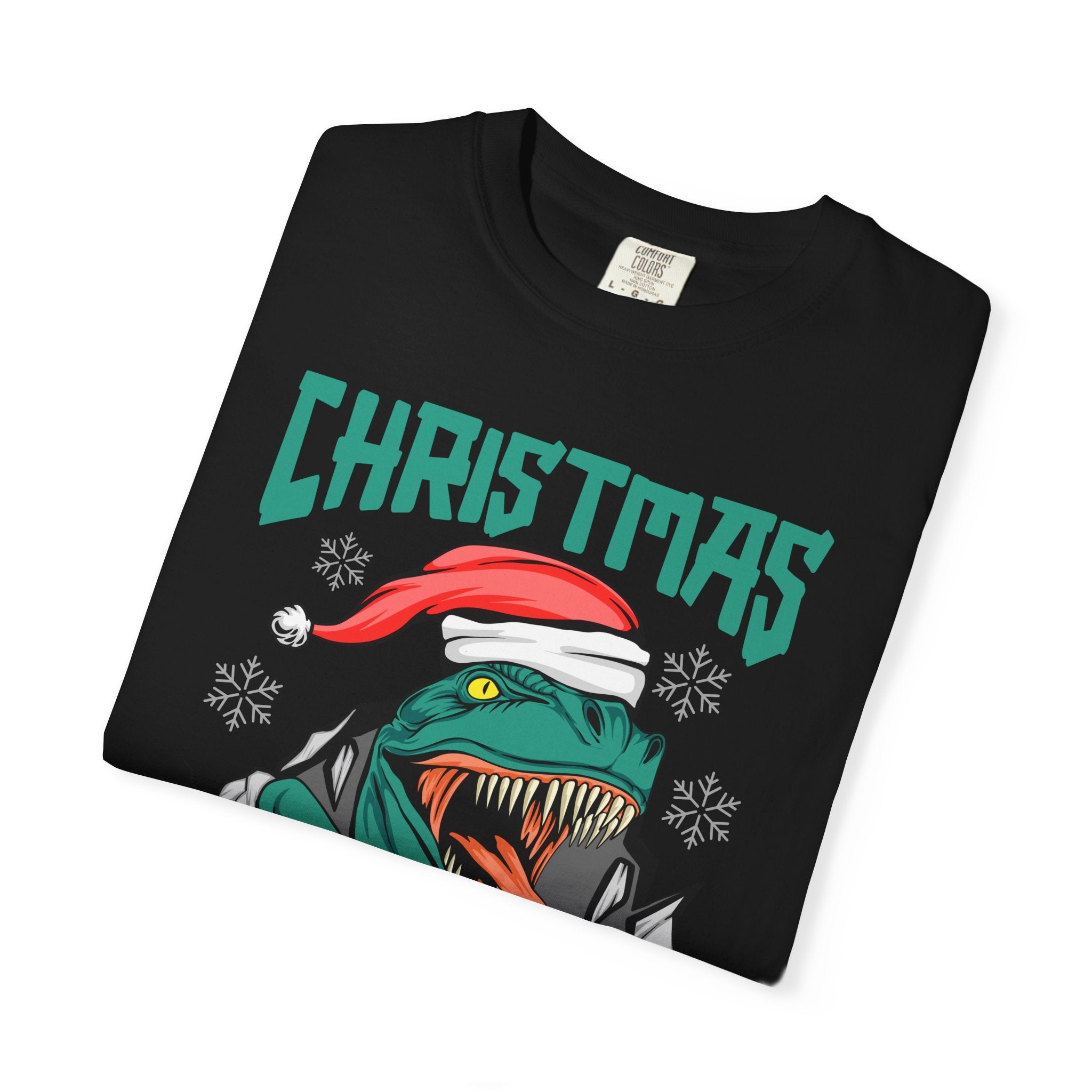 Santa T Rex Tee - Funny Dino Shirt - Christmas Holiday Gift - Sinful Threads