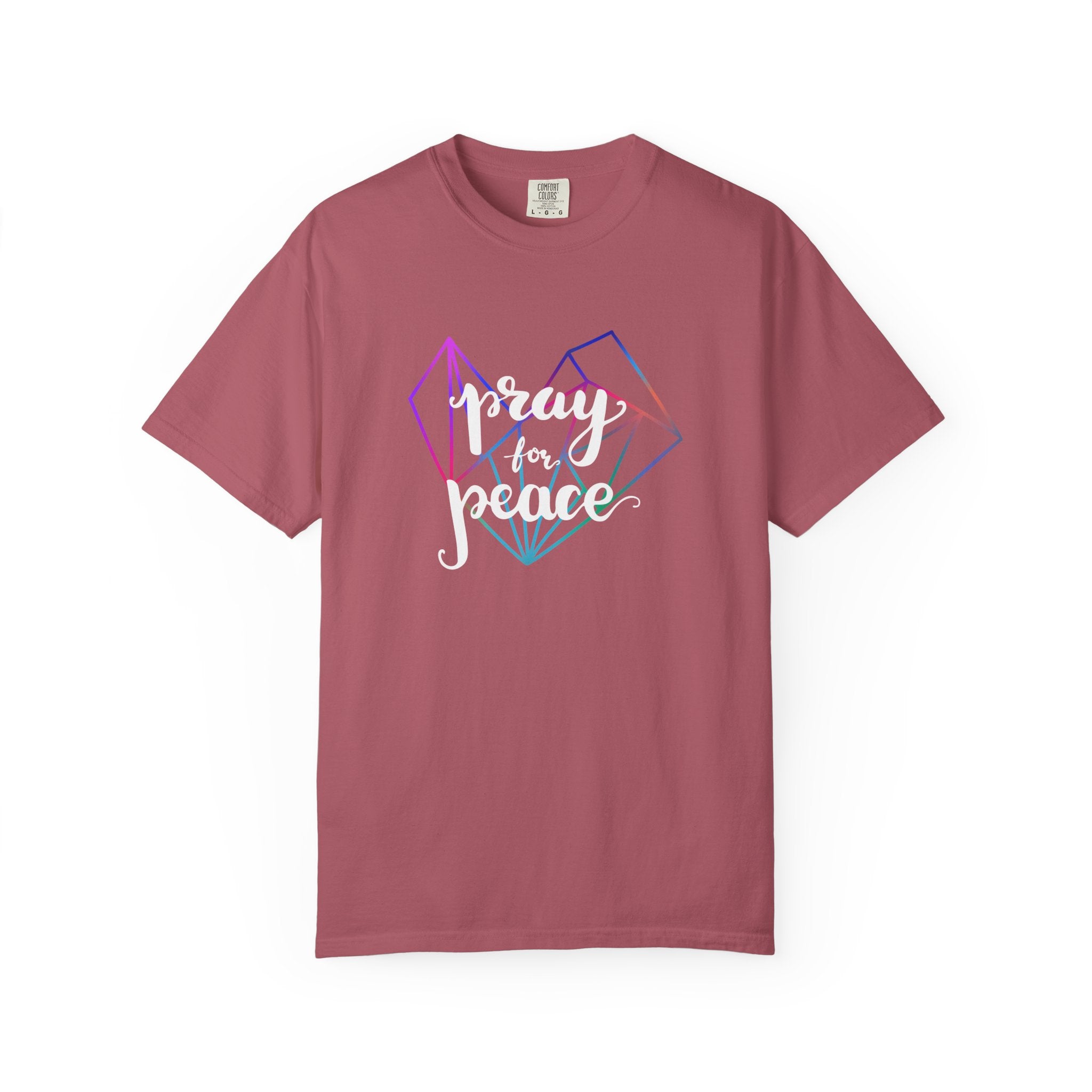 Peace Graphic Tee - Pray For Peace Shirt - Geometric Gift - Sinful Threads