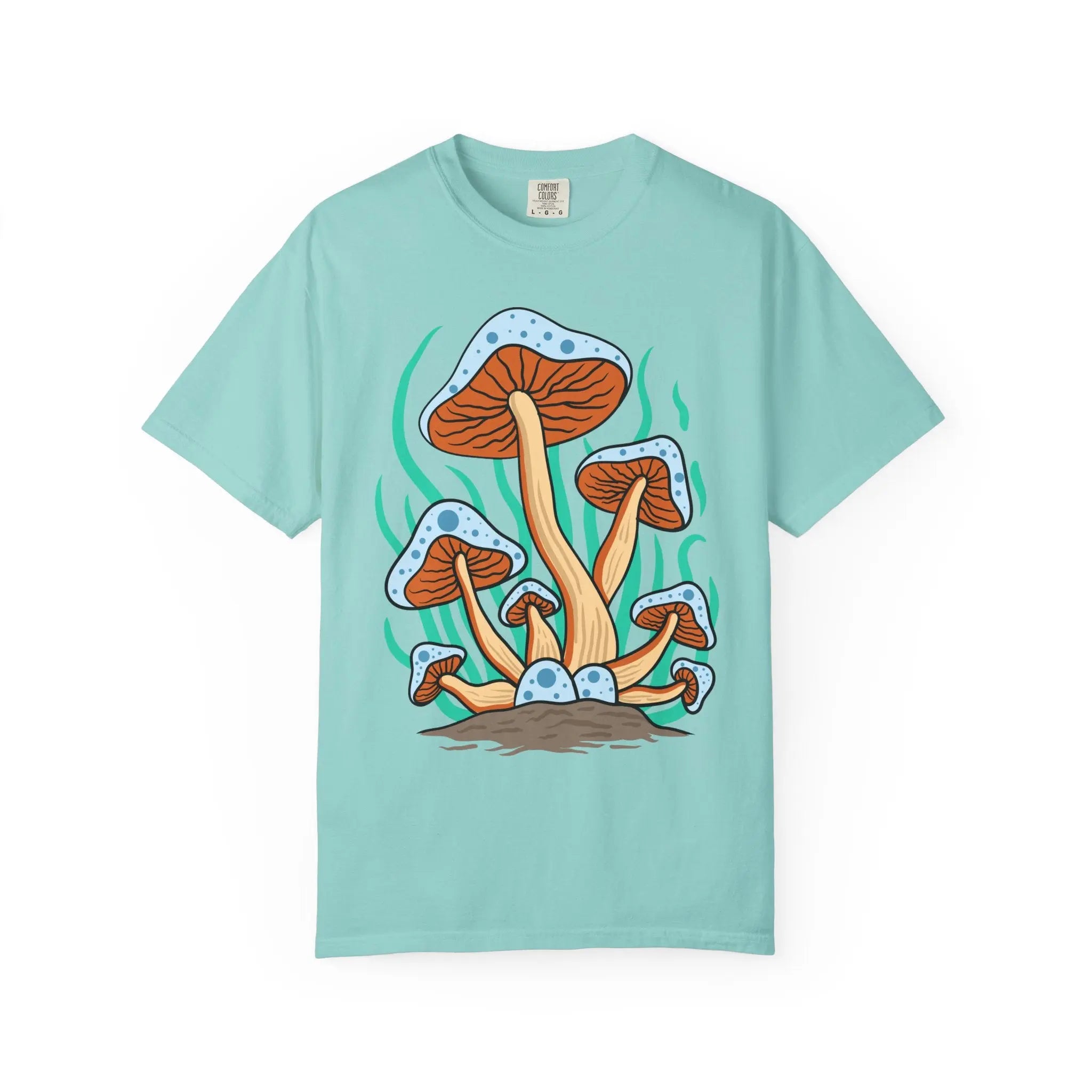 Groovy Mushroom Tee - Funky Forest Magic Fungi - Sinful Threads