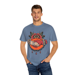 Devil Tattoo Shirt - Deal With Devil Tee - Occult Clothing