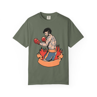 Tattooed Boxer Shirt - Boxing Illustration Tee, Tattoo Gift - Sinful Threads
