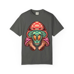 Psychedelic Graphic Tee - Trippy Mushroom Tee - Alien Art Gift