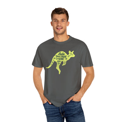 Kangaroo Silhouette with Mental Rules Greatness T-Shirt - Sinful Threads