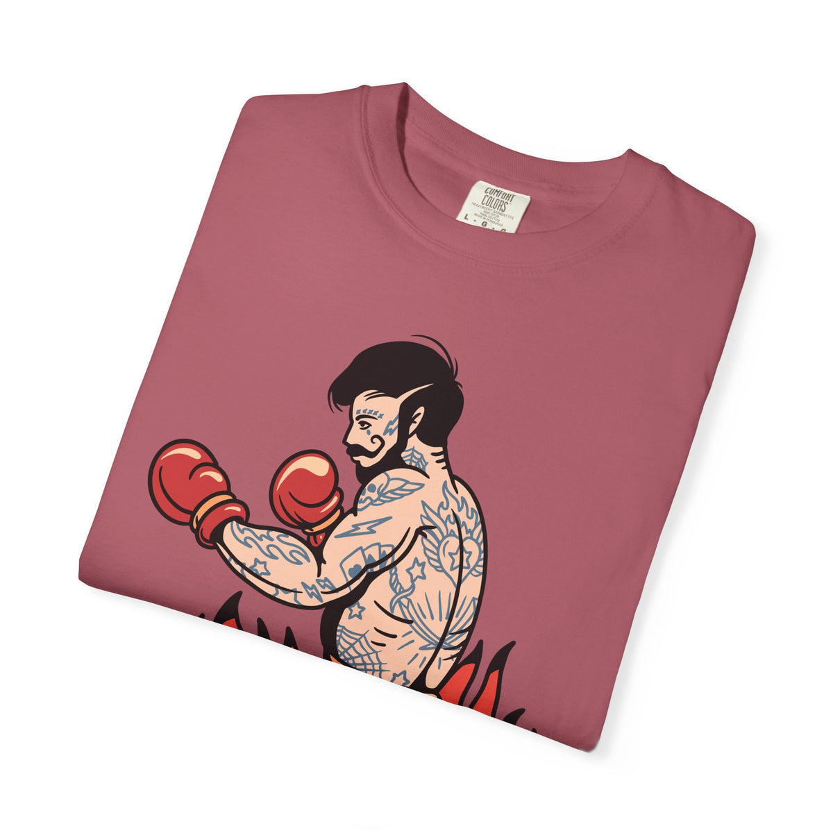 Tattooed Boxer Shirt - Boxing Illustration Tee, Tattoo Gift