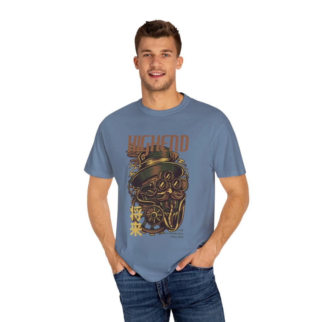 Steampunk Man Future Inspired Cool Graphic Design T-Shirt - Sinful Threads