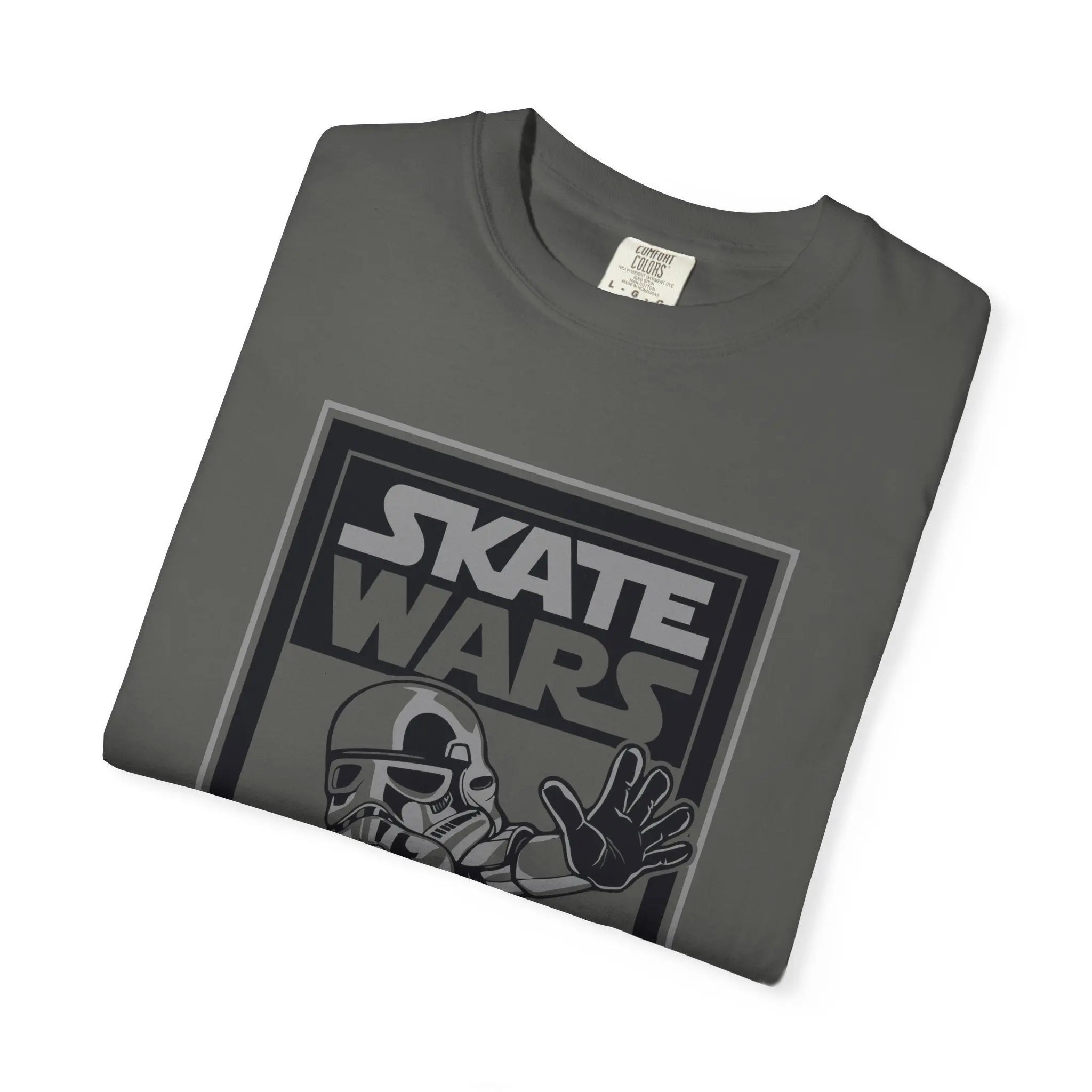 Skateboard Tee Gift - Sci Fi Trooper Funny Skate Wars - Sinful Threads