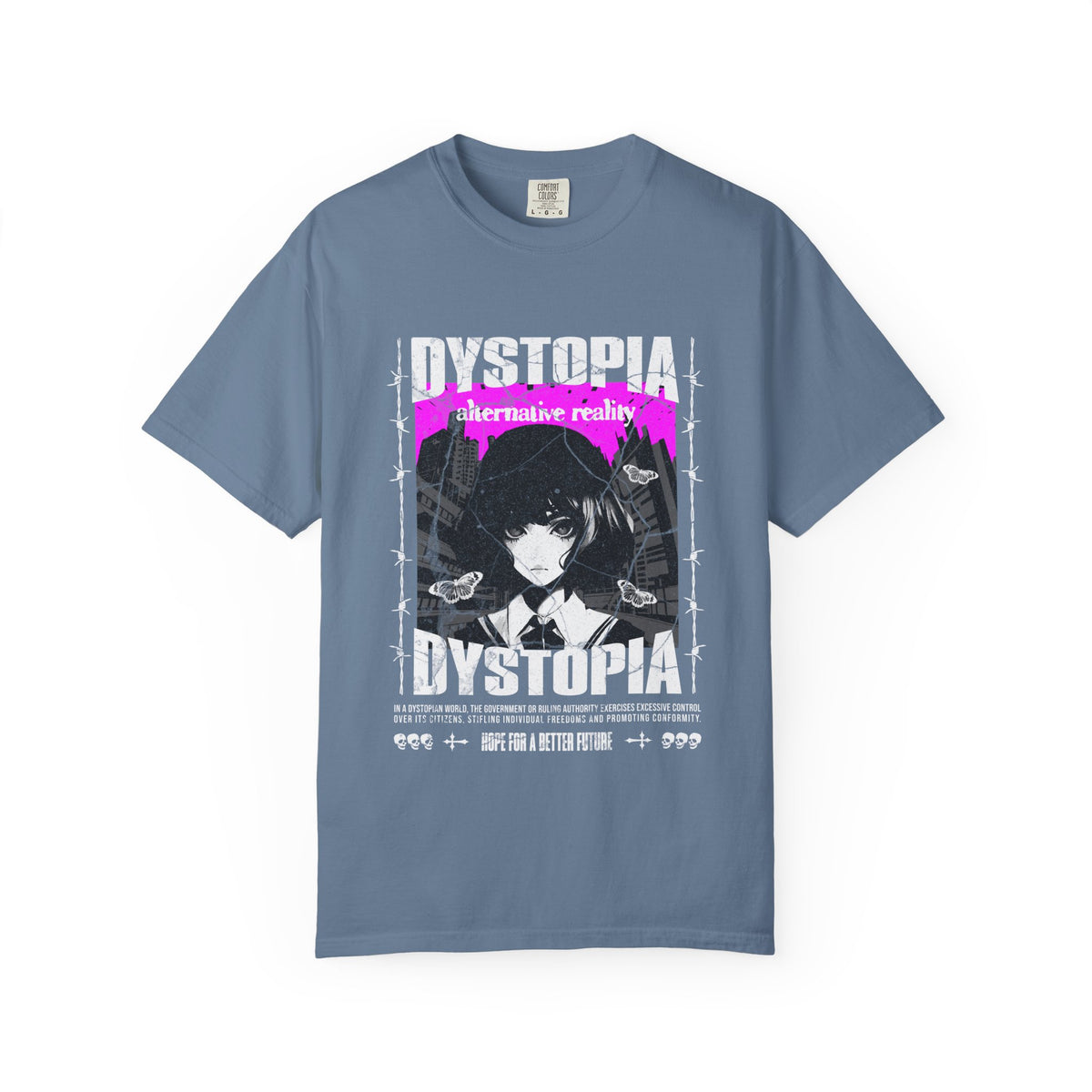 Dark Academia Tee - Urban Grunge Anime Girl Aesthetic
