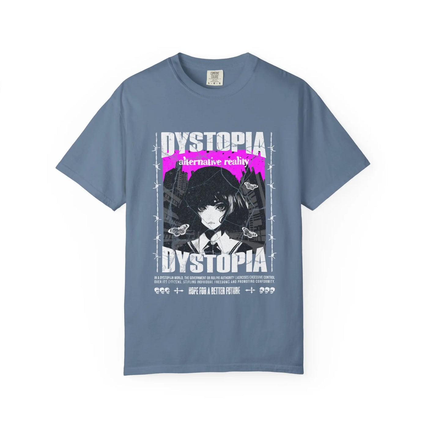 Dark Academia Tee - Urban Grunge Anime Girl Aesthetic - Sinful Threads
