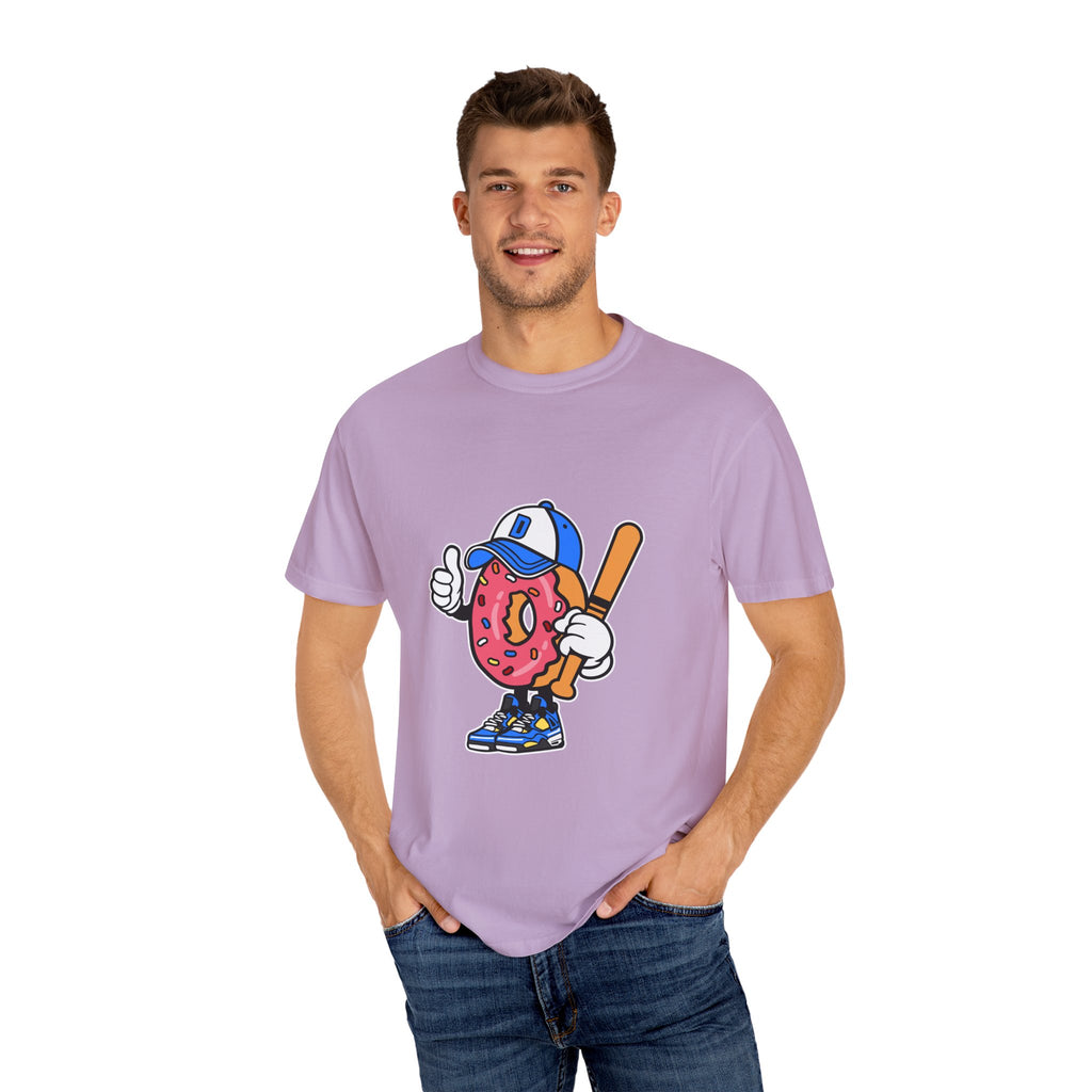 Doughnut the Baseball Player Fun and Sweet T-Shirt - Sinful Threads