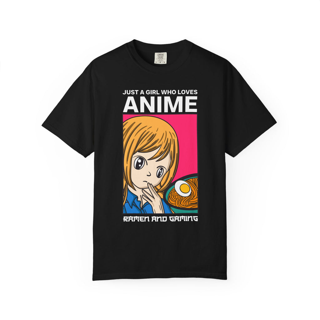 Girl Ramen Gaming Shirt – Cute Noodle Anime Gamer Tee - Sinful Threads