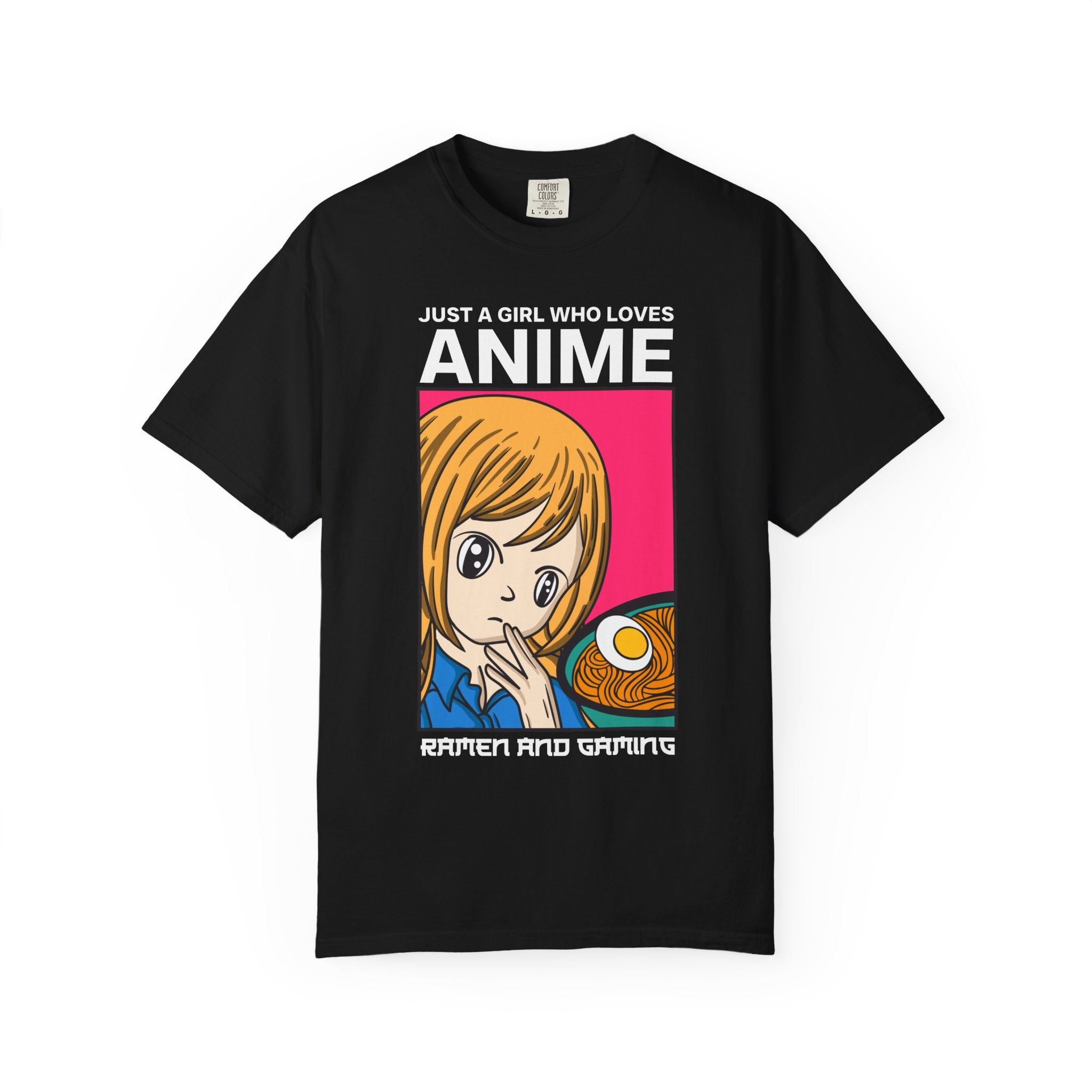 Girl Ramen Gaming Shirt – Cute Noodle Anime Gamer Tee - Sinful Threads