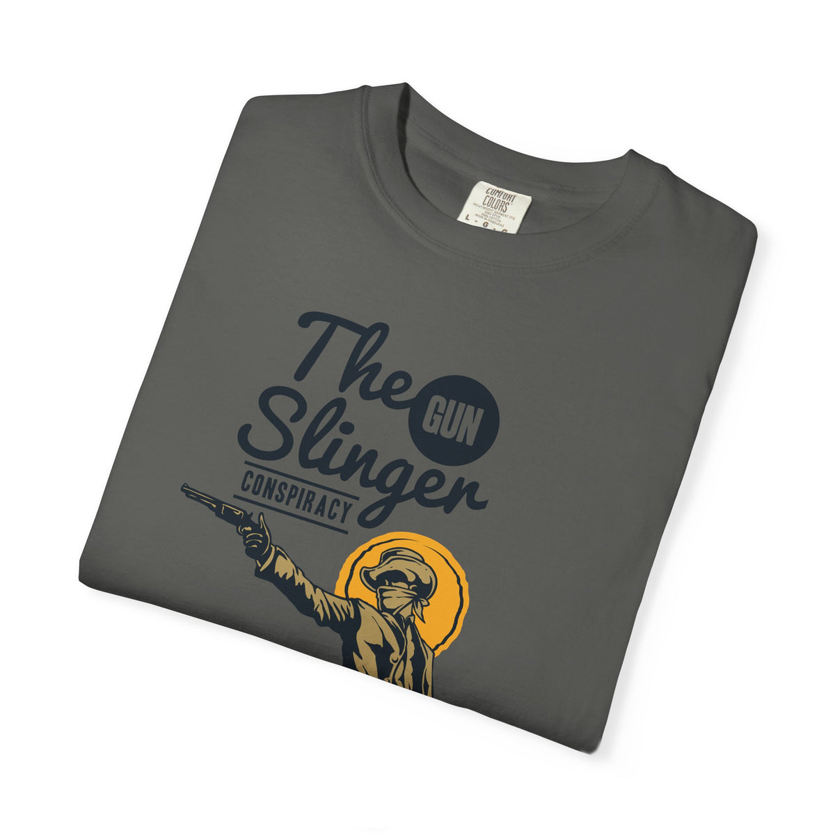 Gunslinger Graphic Tee Conspiracy Cowboy - Western Unisex - Sinful Threads