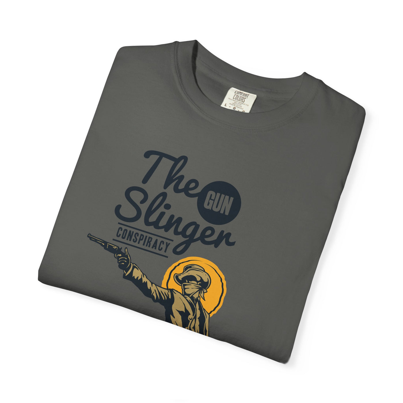 Gunslinger Graphic Tee Conspiracy Cowboy - Western Unisex - Sinful Threads