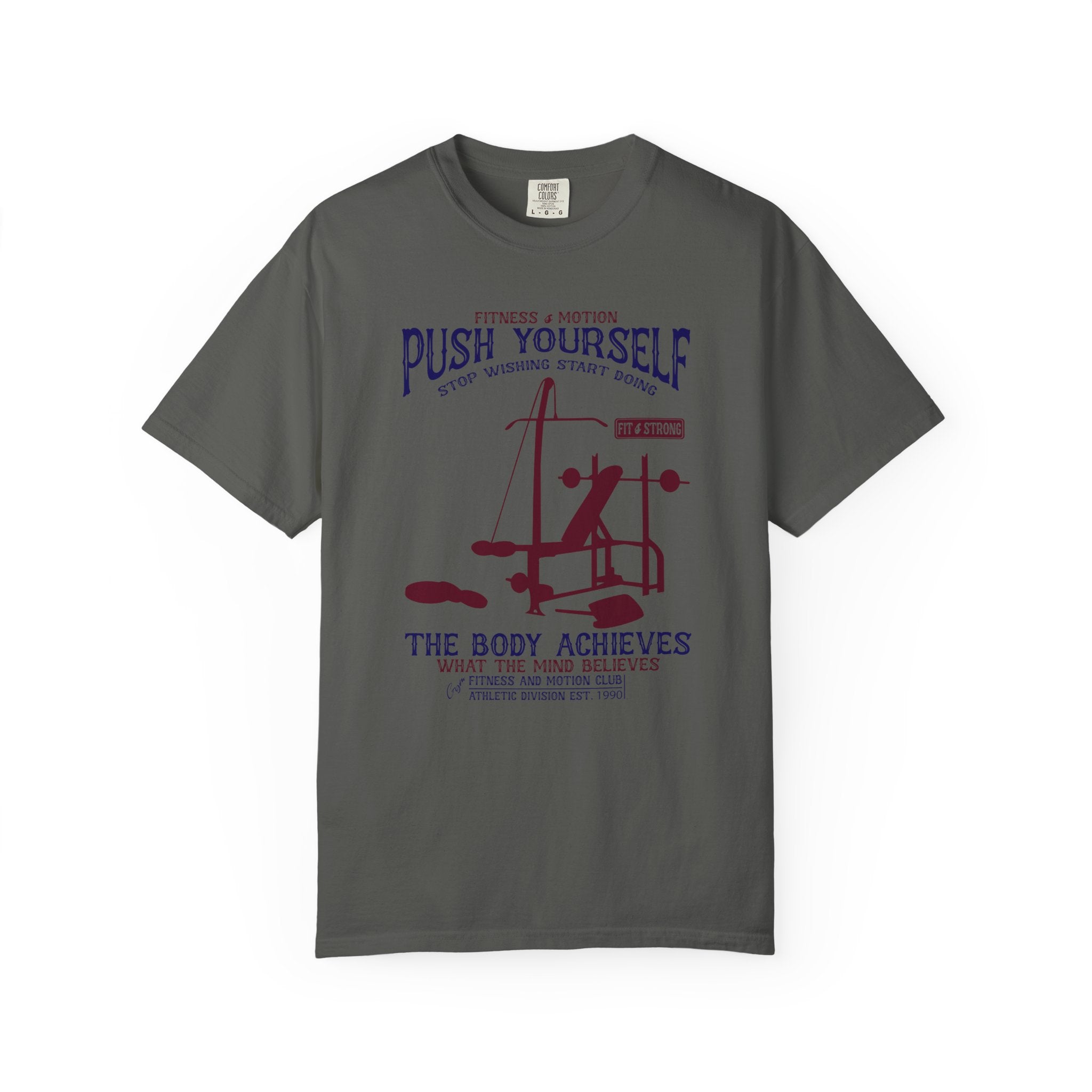 Push Yourself Gym T-Shirt - Motivational Tee - Sinful Threads