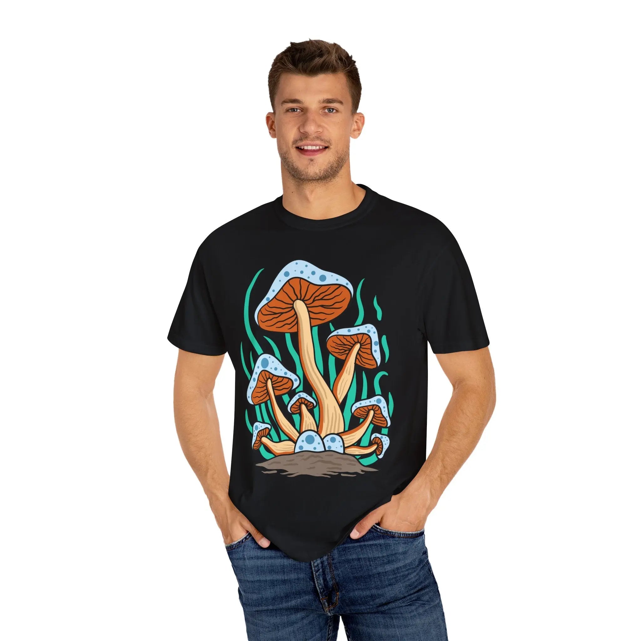 Groovy Mushroom Tee - Funky Forest Magic Fungi - Sinful Threads