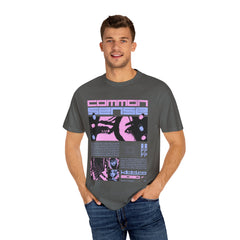 Cyberpunk Anime Tee - Glitchcore Hope Eyes - Future Gift