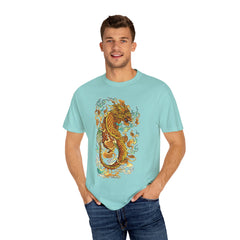 Golden Dragon Graphic Tee – Fantasy Creature Top