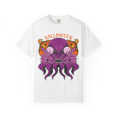 Monster pumpkin shirt - Purple Spooky Tee - Creepy Gift - Sinful Threads