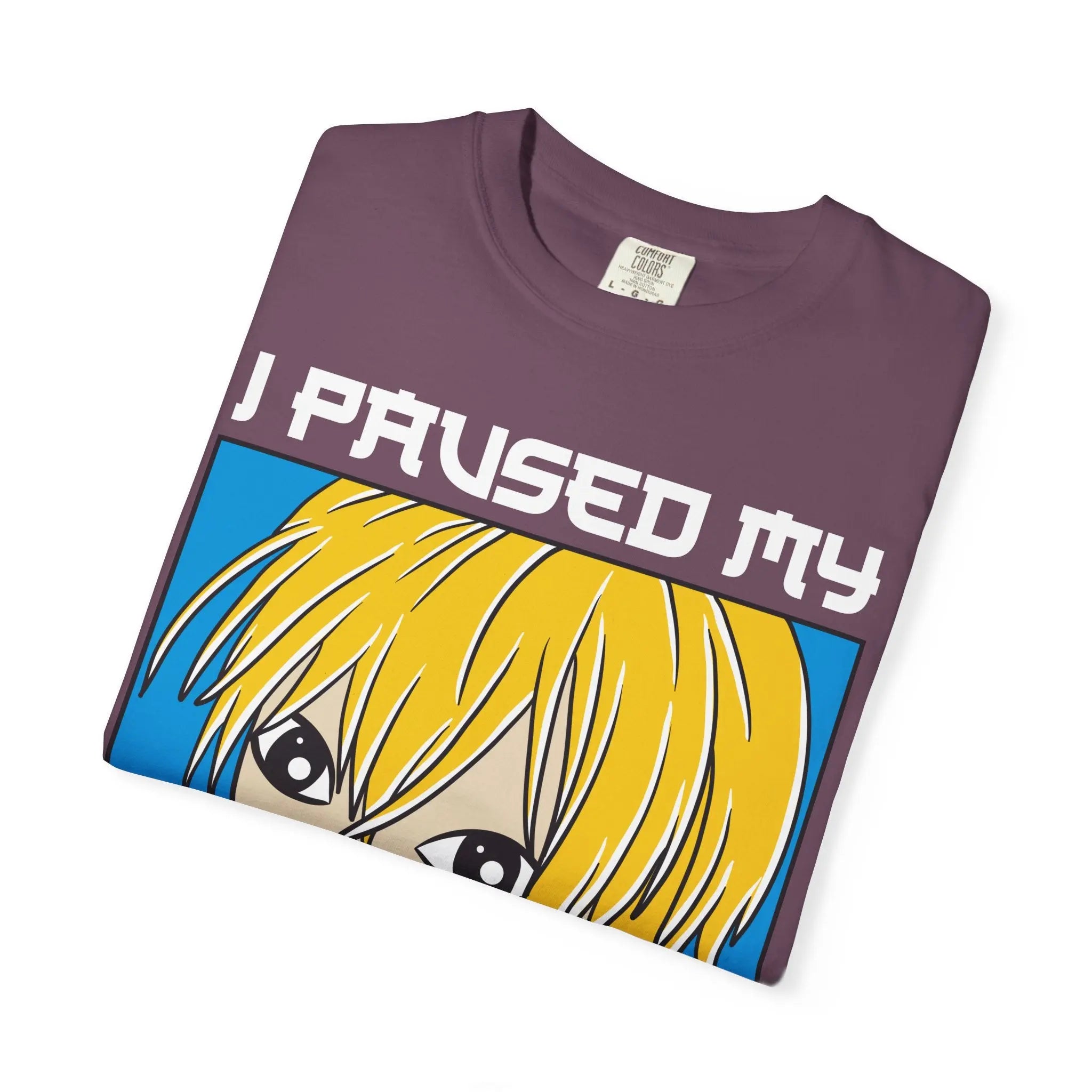 Paused Anime Shirt – Graphic Meme Tee - Sinful Threads