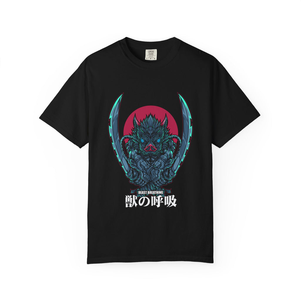 Wild Boar Beast Breathing Tee Modern Anime Graphic - Sinful Threads