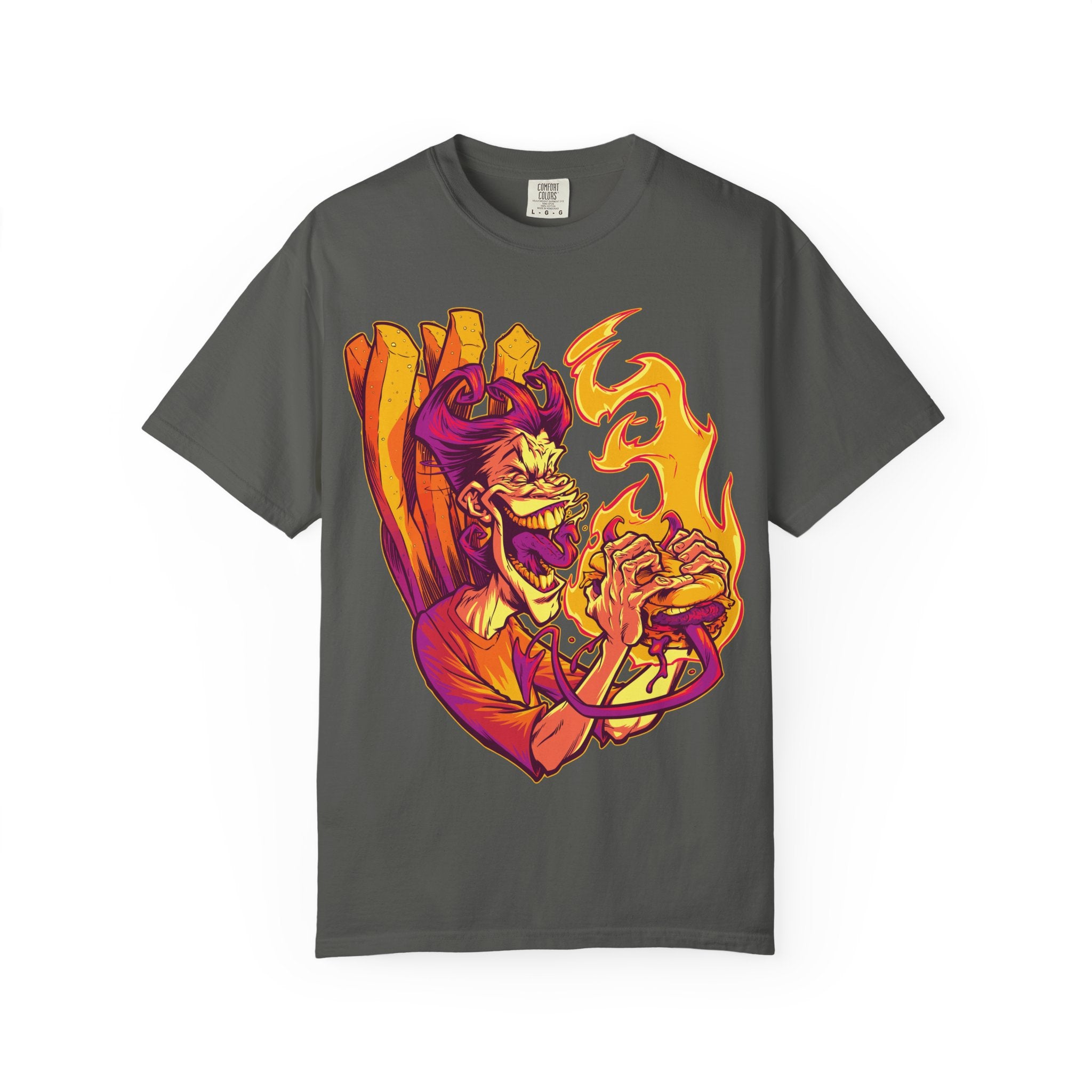 Demon Streetwear Shirt - Dark Urban Tee for Horror Fans - Sinful Threads