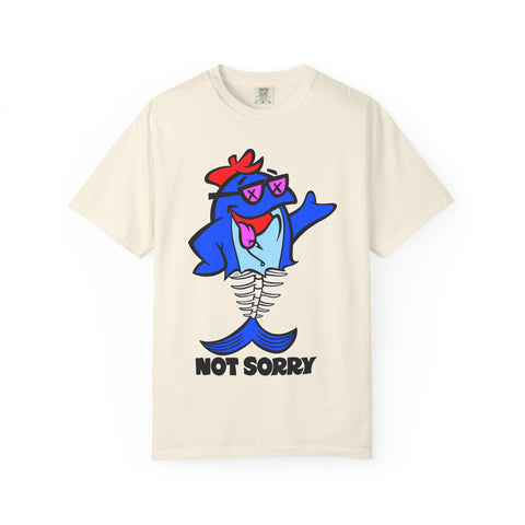 Funny Shark Shirt - Not Sorry Skeleton Design Tee