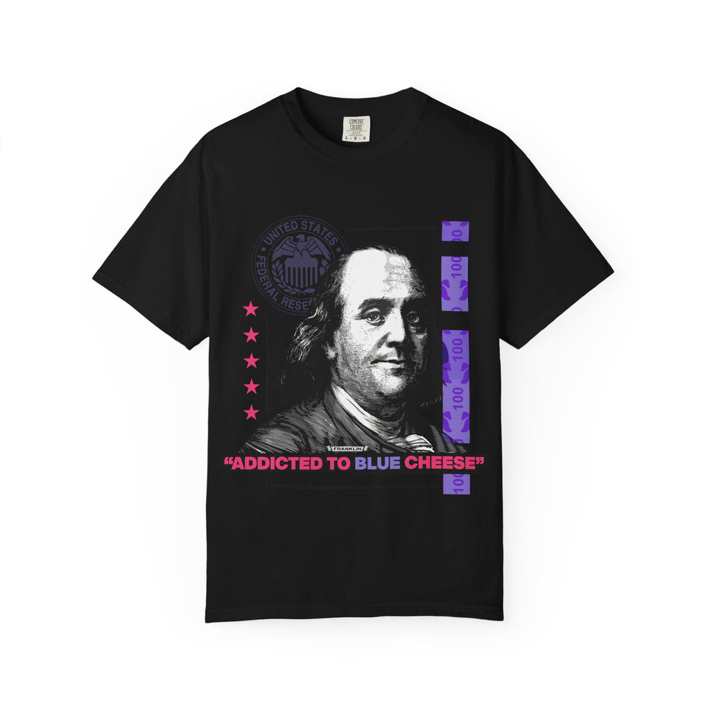 Blue Cheese Tee – Ben Franklin Dollar Bill Streetwear - Sinful Threads