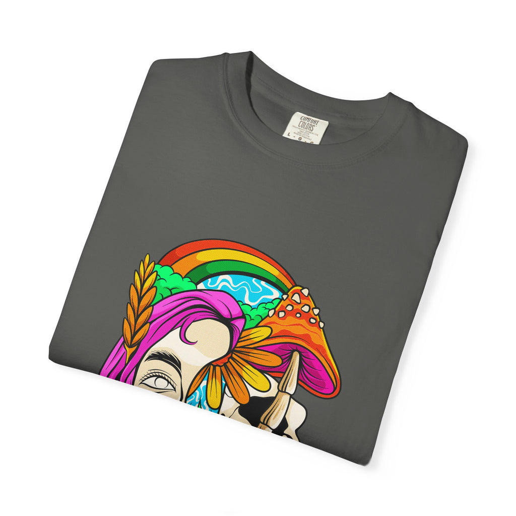 Psychedelic Skull Tee - Colorful Trippy Clothing for Women - Sinful Threads