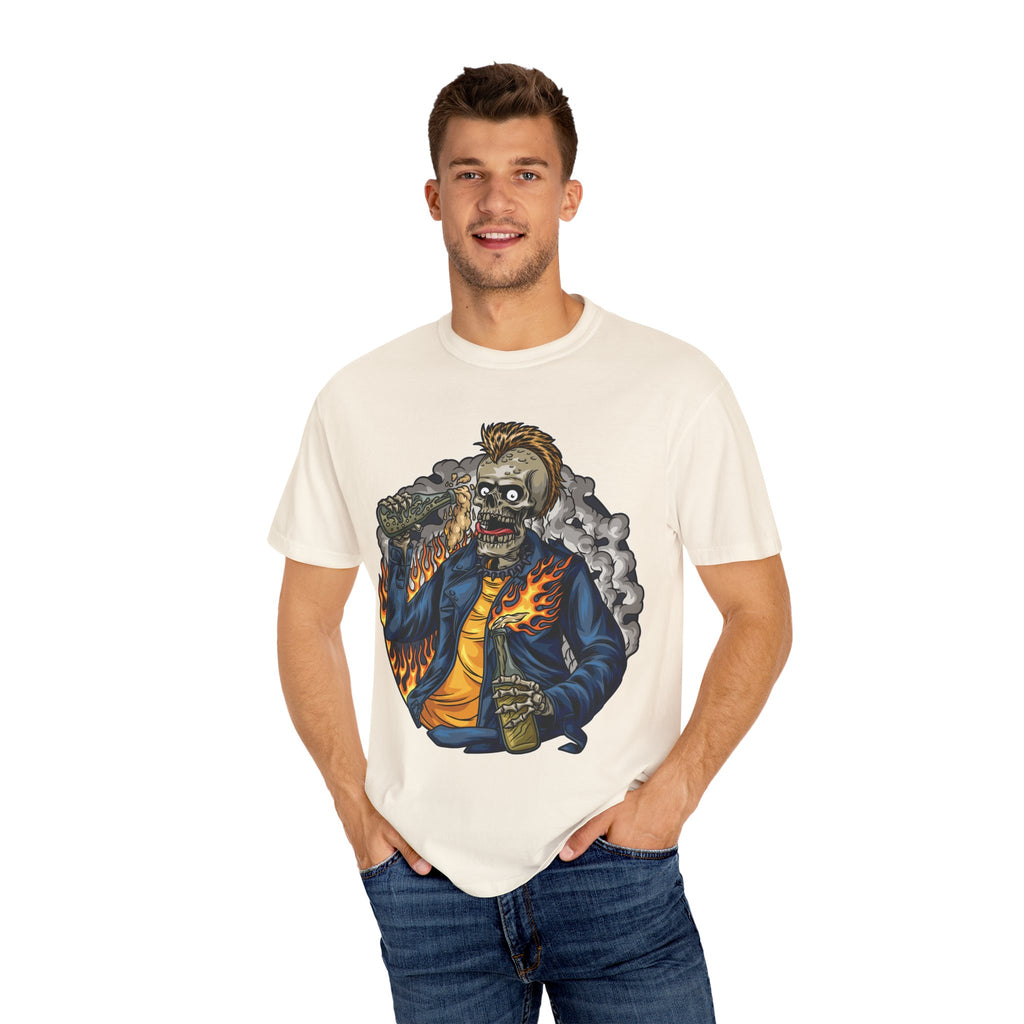 Punk Skull Shirt – Mohawk Skeleton Graphic Tee, Edgy Punk Rocker - Sinful Threads