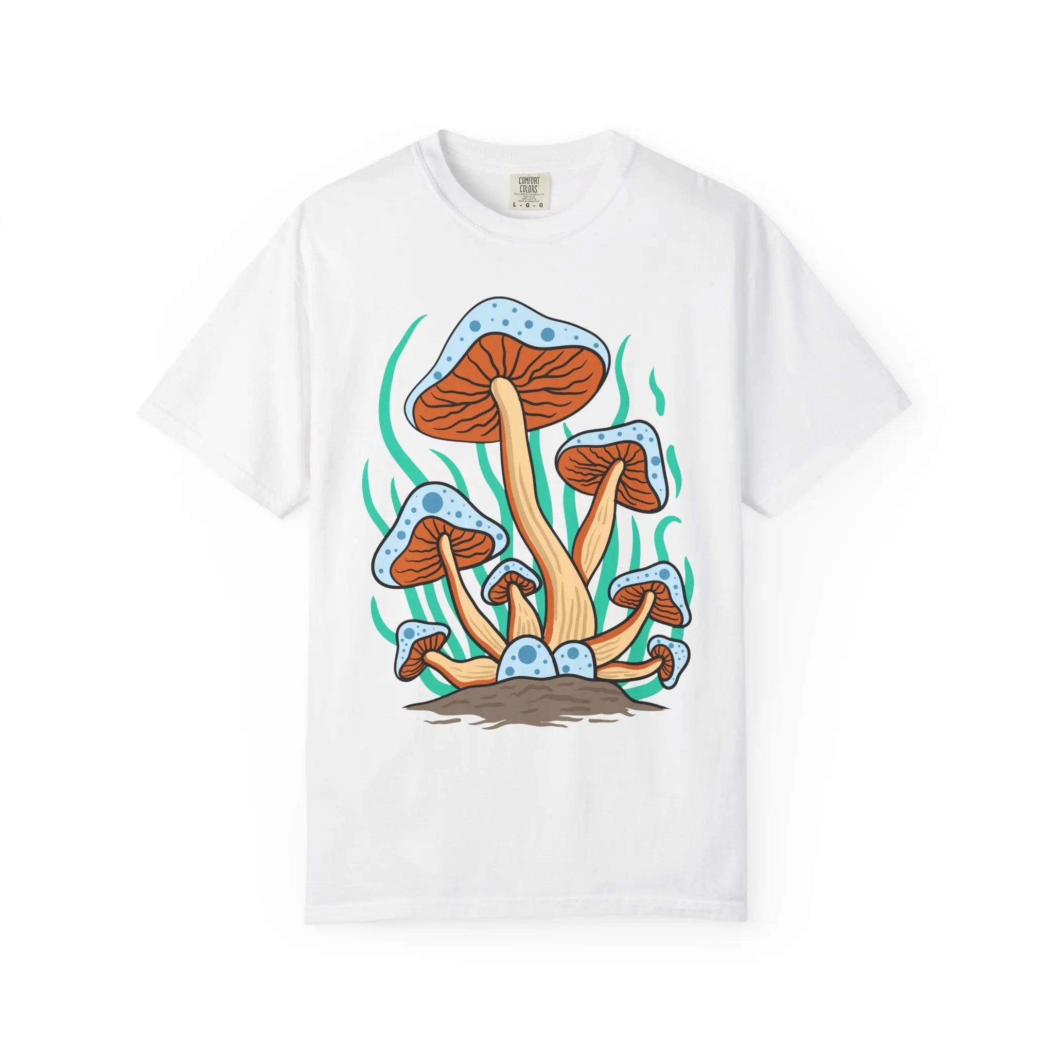 Groovy Mushroom Tee - Funky Forest Magic Fungi - Sinful Threads