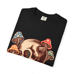 Skull Mushroom Tee - Trippy Psychedelic Graphic Gift