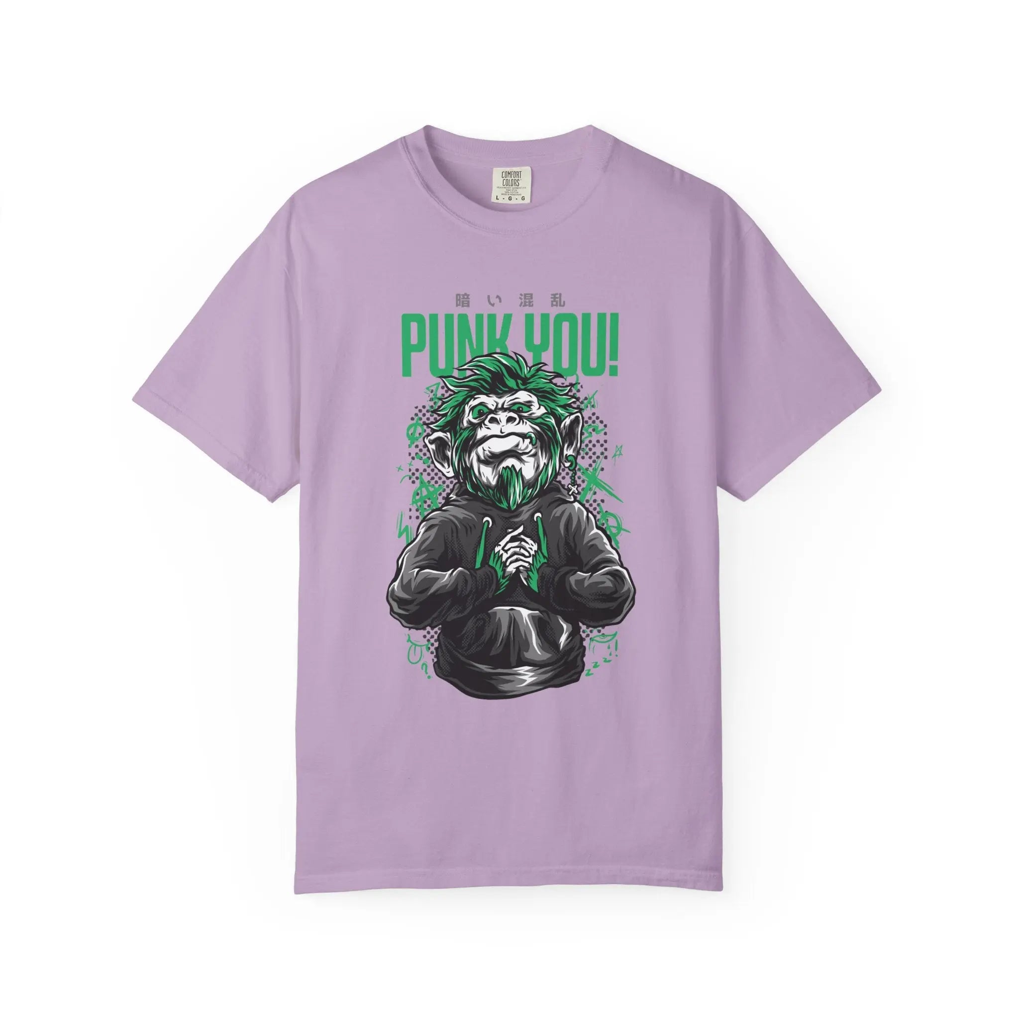 Distinctive Punk You Monkey Graphic Short Sleeve T-Shirt - Sinful Threads